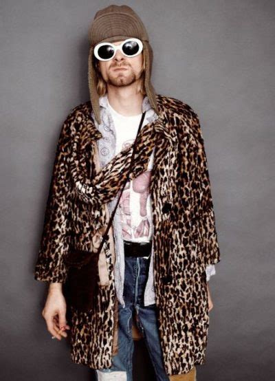 kurt cobain leopard coat